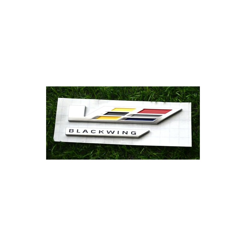 V-Blackwing Emblem V-Series Black Out Black Wing Badge V Logo