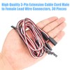 DYWISHKEY 30 Pieces Male to Female 3-Pin Servo Extension Cord