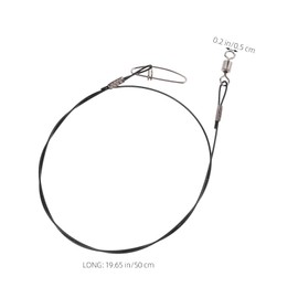 Totority 10Pcs Heavy Duty Fishing Steel Leaders Bite Wire Lines for Freshwater Saltwater Fishing Stealthy Camouflaged Design High Resistance to Fish Bites