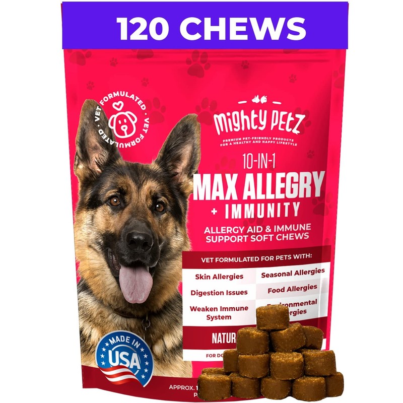 Mighty Petz Dog Ear Cleaner Solution MAX Dog Allergy Relief