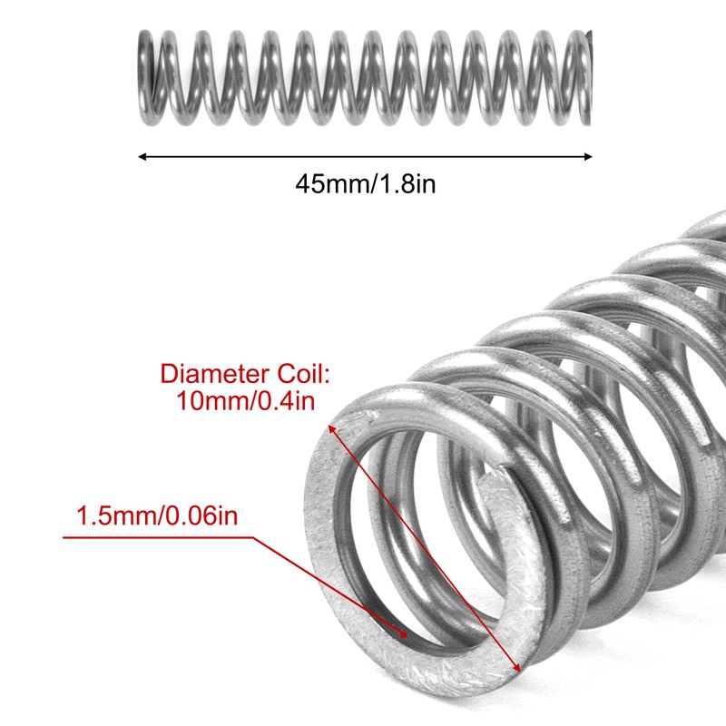 GUNGY Compression Spring Stainless Steel Spring Compression Springs 45 mm