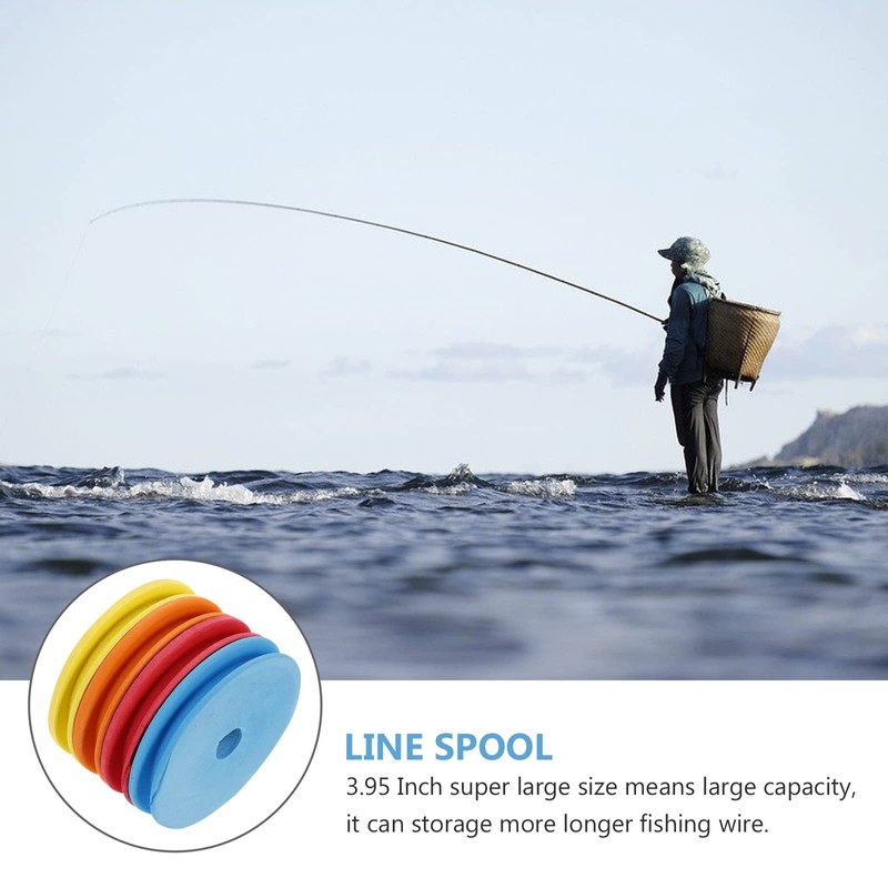 iplusmile 10PCS 3.95inch Large Size Fishing Line Spool Fishing Line