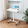 Liftsync Mobile Standing Desk, Rolling Laptop Cart Adjustable Height with