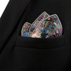 shlax&wing Men s Pocket Square Floral Wedding, L, Multicoloured