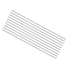 sourcing map 10pcs Round Steel Metal Rods, 1.7mm x 200mm High Speed Steel (HSS) Lathe Bar Stock Tool, for Shaft Gear Drill Lathes Boring Machine Turning Miniature DIY Craft