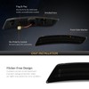 D-Lumina Front/Rear Side Marker Lights Smoked Lens Compatible with Chevy