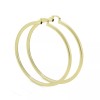 SPARKLE XOXO Extra Large Real Gold Plated Round Hoop Earrings