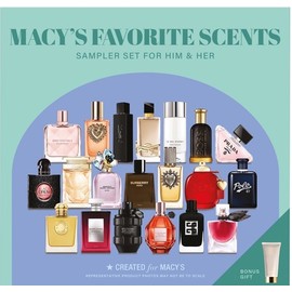 Macy's New 21- Piece MACYS FAVORITES Scents Sampler for Him & Her in Sealed Box