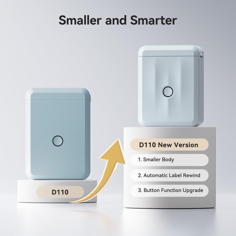 NIIMBOT D110 New Version Label Maker Machine with Tape, Portable