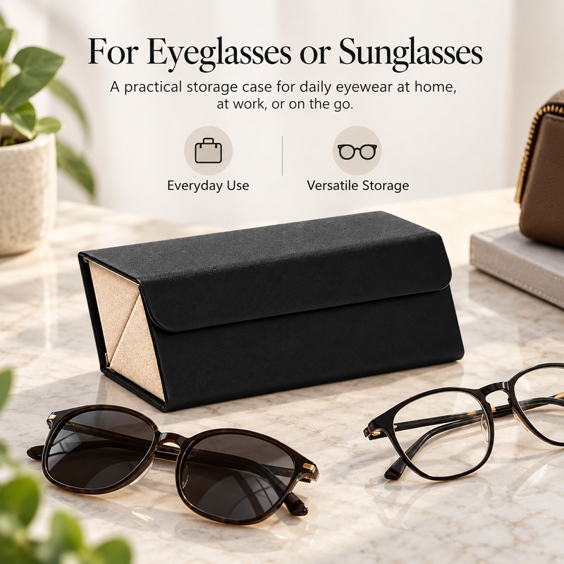 Eyeglasses Organizer Case for Sunglasses Storage – Portable Multi-Slot Holder