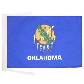 AZ FLAG Oklahoma Flag 18'' x 12'' cords - US state of Oklahoma SMALL flags 30 x 45cm - Banner 18x12 in