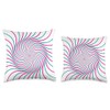 Identica Design Geometric Spirograph a Throw Pillow, 16x16, Multicolor