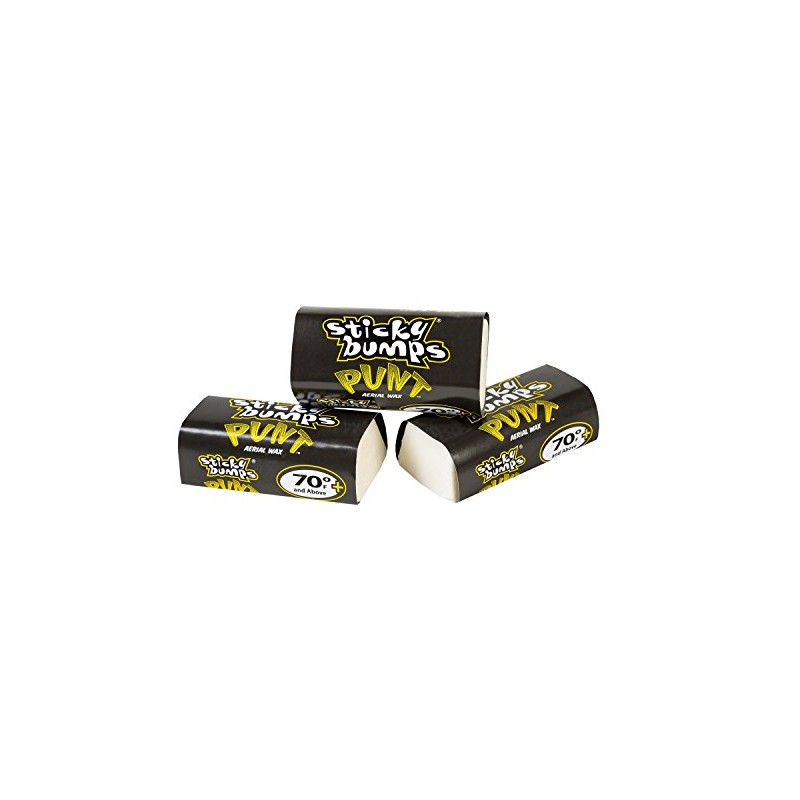 Sticky Bumps Punt Wax (Pack of 3), Yellow