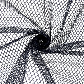 CABODYALS - Tela de malla negra de 59 pulgadas de largo, 29 pulgadas de ancho, tela de costura transpirable y transparente, tela suave de poliéster para costura, accesorios de decoración, bolsas de