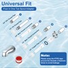 Tub Shower Trim Kit, Chrome Shower Knob 3 Piece and