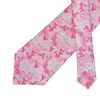 GUSLESON Mens Flower Ties Pink Necktie for Wedding 3.15"(8cm) (0694-26)