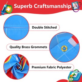 Arosche Nurse Appreciation Week Decorations Banner 72" x 48" Backdrop Thank You Nurses Party Medical Heart Blue Photography Background for Indoor Outdoor Hospital Doctor Nurse Party Supplies