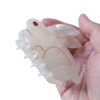 Cute Bunny Hair Clip,Acetate Hair Claw,Small Hair Clips for Women,Milk