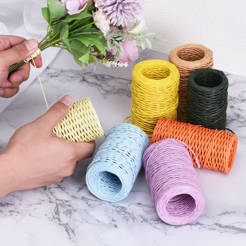 PATIKIL 164 Feet Floral Bind Wire Wrap Twine, 2mm Florist
