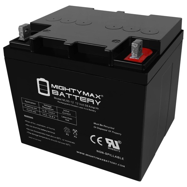 Mighty Max Battery ML50-12 -12V 50AH SLA Replaces CSB EVX12400