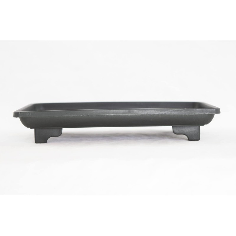 1 Rectangular Black Plastic Humidity/Drip Tray for Bonsai Tree and