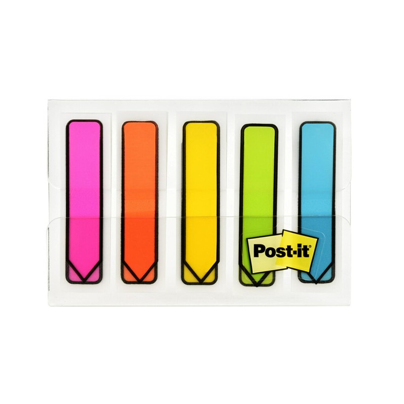 Post-it Arrow Flags, Assorted Bright Colors, .47 in Wide, 100/On-the-Go