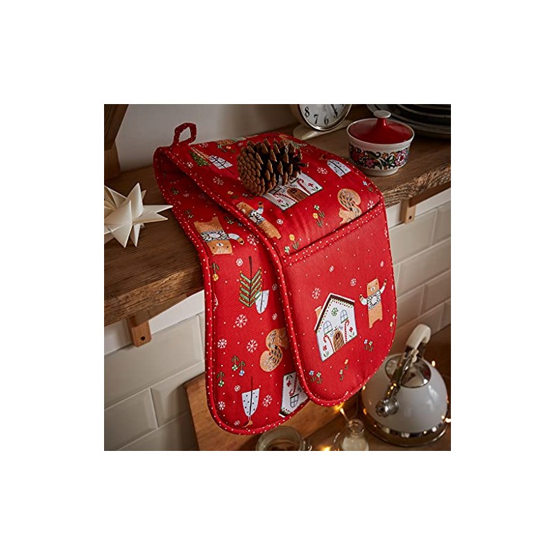 Ulster Weavers Double Oven Glove - Festive Friends - Christmas