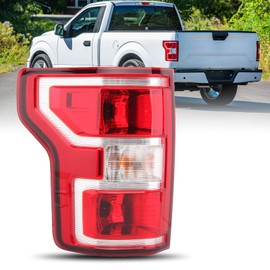 Driver Side Tail Light Assembly Compatible with Ford F-150 2018-2020 With Bulb and Harness Left Tail Lamp