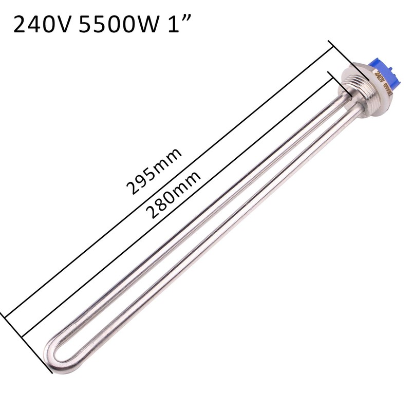 DERNORD 240V 5500W Water Heater Element Screw-in Heating Element High