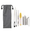 12Pcs Stainless Steel Paracord Stitching Set Paracord Needle with Storage