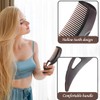 Dandruff Comb Pack of 2 Scalp Comb Sleek Bun Brush