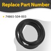 74865-S04-003 Rear Trunk Seal Weather Stripping Kit Fit for Honda