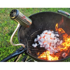 BBQ DRAGON BBQ Charcoal Fan Rechargeable Clamp on Brand New!