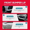 DREAMIZER Black Front Bumper Lip Spoiler Splitter Body Kit For