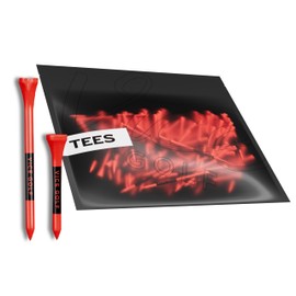 Vice Golf Tees | Neon Red | 60 Driver Tees & 15 Short Tees