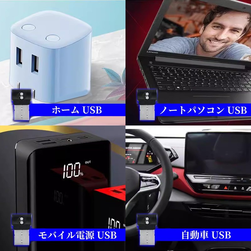 Liroyal USB Light, LED, Car Ambient Light, Ambient Light, 8