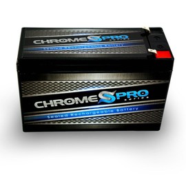 12V 7 AH Battery for Alarm Systems - Sealed Lead Acid - T1 Terminals - Rechargeable - Chrome Pro Battery