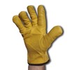 Premium Fleece Lined Yellow Leather Winter Thermal Cold Work Gloves