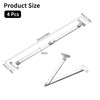 Stainless Steel Lid Stay Support Hinge, 4 Pieces Lift Up