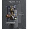 FORIOUS Shower Faucet Set Brushed Nickel -10 Inch Shower System