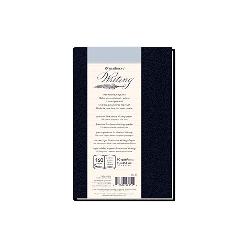 Strathmore 500 Series Hardbound Art Writing Journal (573-51), 5.5"x8.5" Lined,