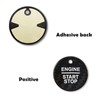 QianBao Compatible with Carbon Fiber Start Stop Button Cover Car