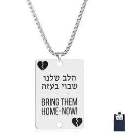 HORNEDI Bring Them Home Now Necklace Pendant (1Pcs, Stainless steel)