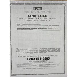 SCOTT 2016 MINUTEMAN SUPPLEMENT  #48 ***WE ARE A VETERAN SUPPORTING BUSINESS***
