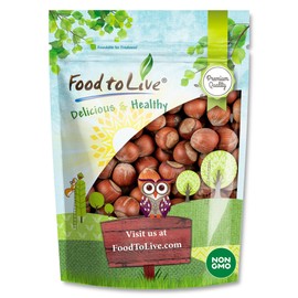 Food to Live Hazelnuts in Shell, 4 Pounds – Oregon Whole Filberts for Snacking Baking and Crafts, Unsalted, Unroasted, Keto, Vegan, Kosher, Bulk Nuts