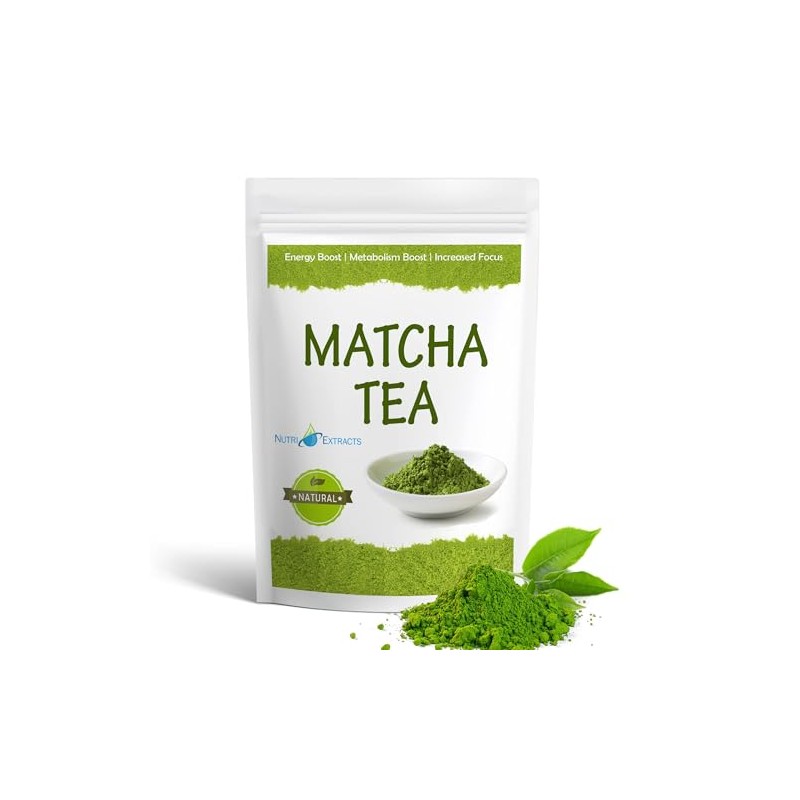 NutriExtracts Ceremonial Matcha Green Tea Powder - 100g Pack