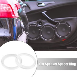 X AUTOHAUX 2Pcs for 1 Inch Car Speaker Spacer Ring Acrylic 43mm ID