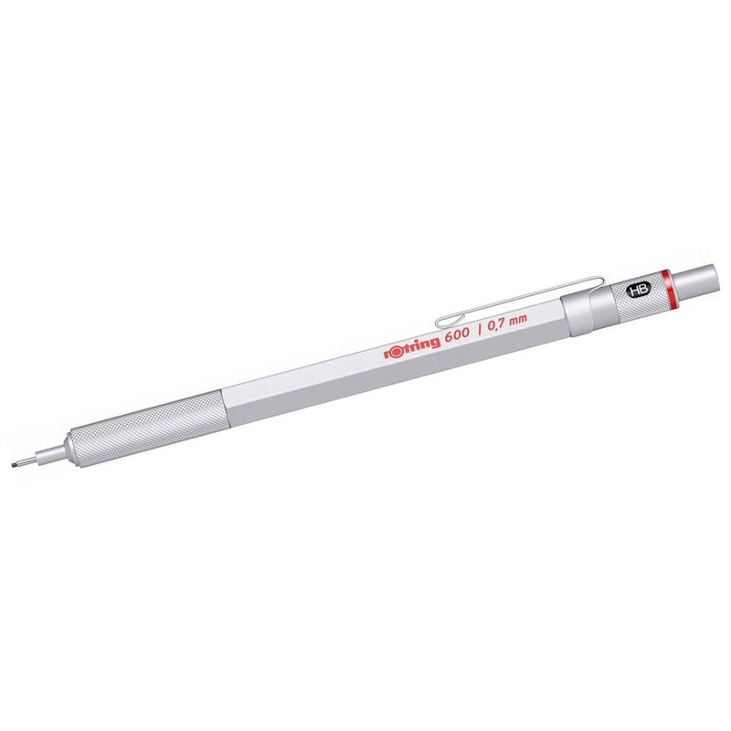 rOtring 600 0.7 mechanical pencil Silver with HB 0.7 refill