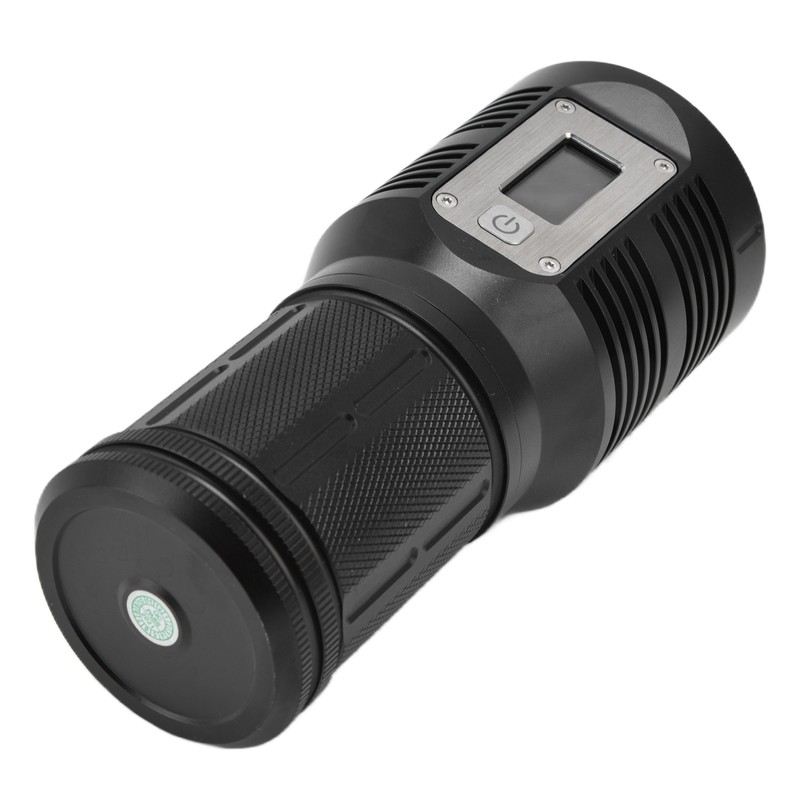 Strong Light Flashlight Digital Display Rainproof Rechargeable Flashlight for Camping