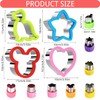 Sandwich Cutter for Kids-12 Pcs Cookie Cutters Set,Bread Cutter Set,Fruit